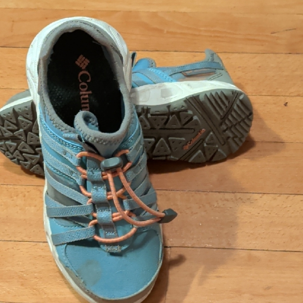 Columbia Kids Teal and Orange Sneakers